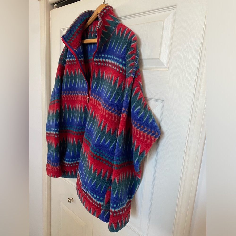 Vintage Rare 1996 Patagonia Minehaha Flame 1/4 Zip Fleece Jacket - Picture 6 of 9